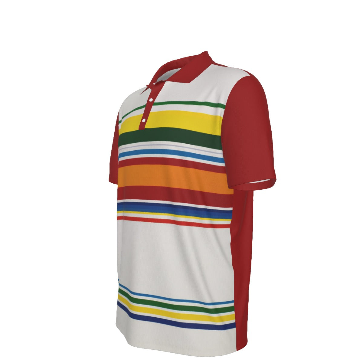 All-Over Print Men's Polo Collar Jersey