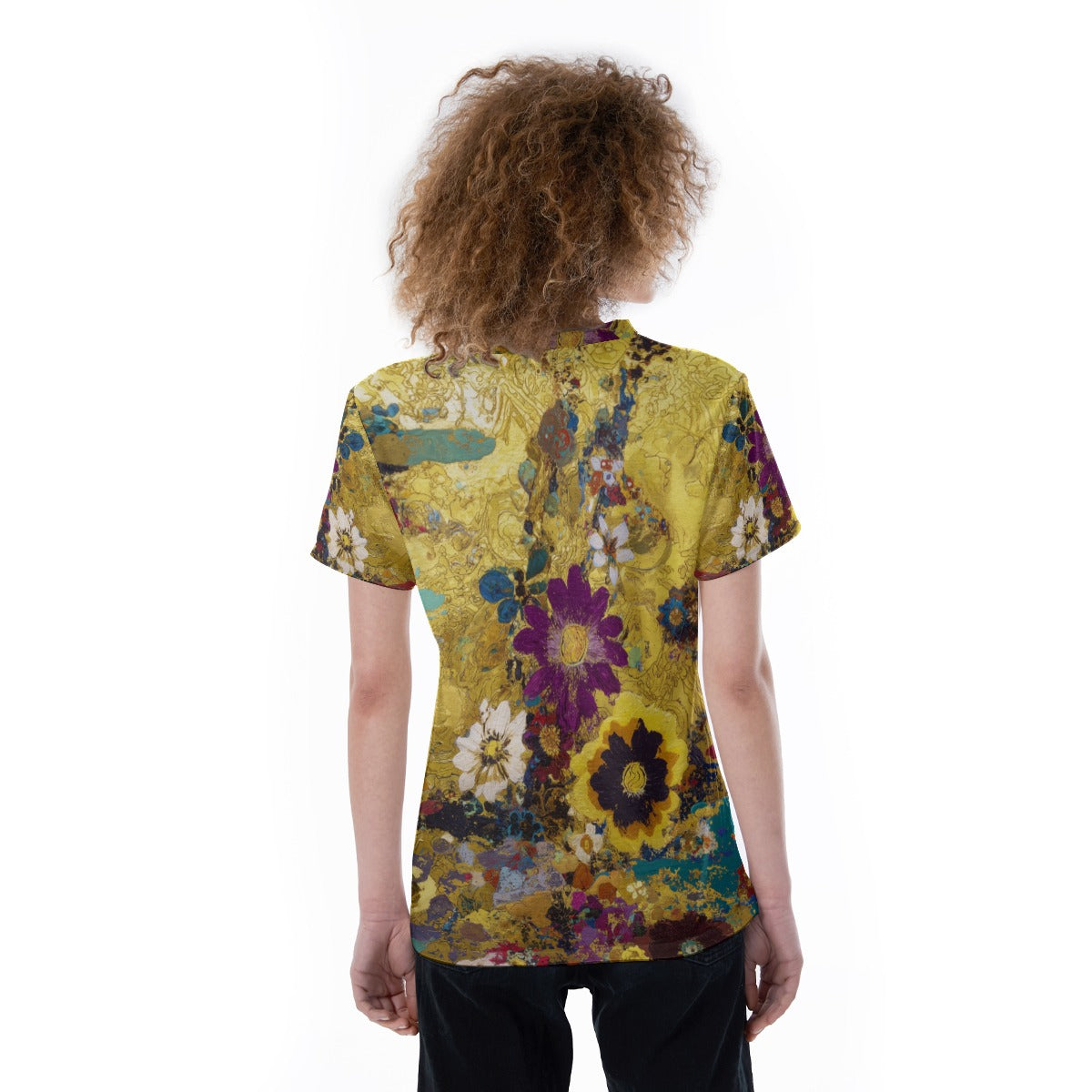 All-Over Print V-neck Women's T-shirt