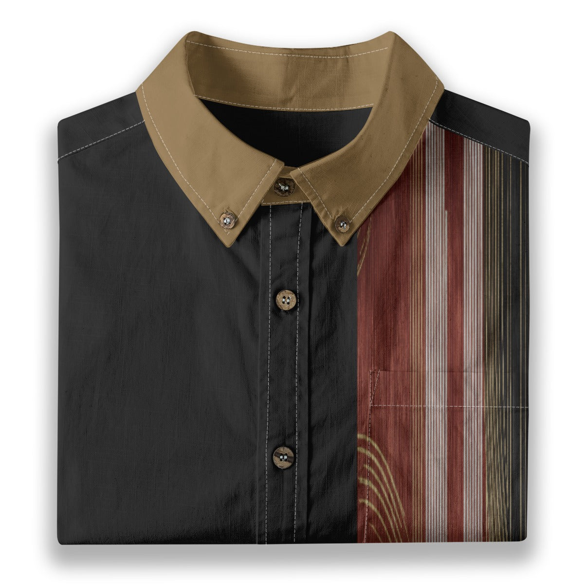 All-Over Print Men's Breathable Cotton Shirt|125GSM