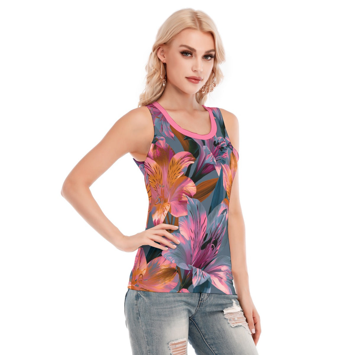 All-Over Print Women's Skinny Sport Tank Top
