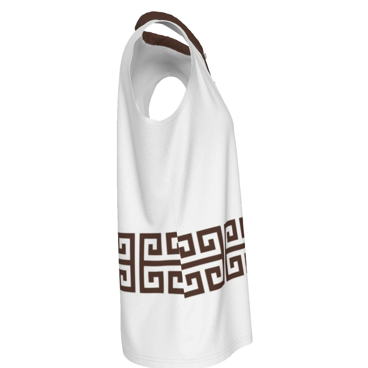 All-Over Print Women's High-Elastic Sleeveless Polo Shirt