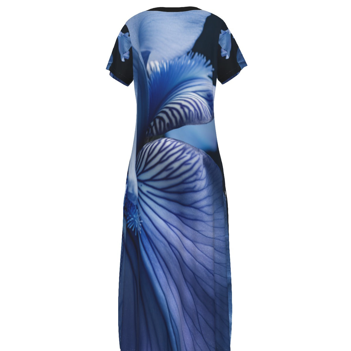All-Over Print Women's V-neck Dress With Side Slit