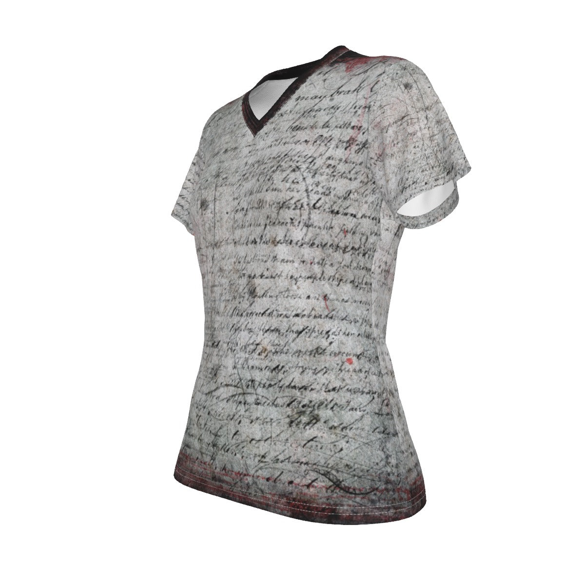 All-Over Print V-neck Women's T-shirt