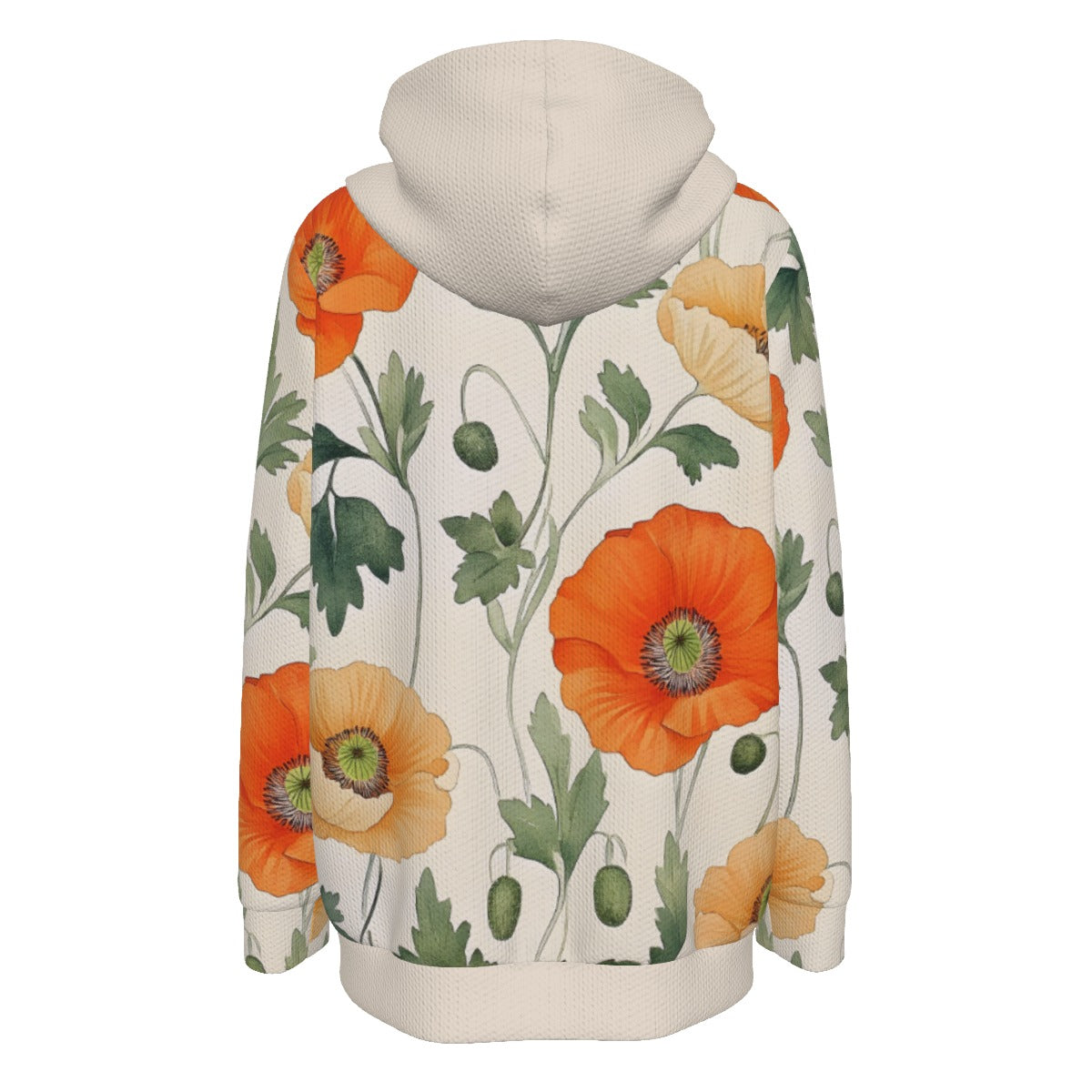 All-Over Print Women's Pullover Hoodie With Drawstring-flowers