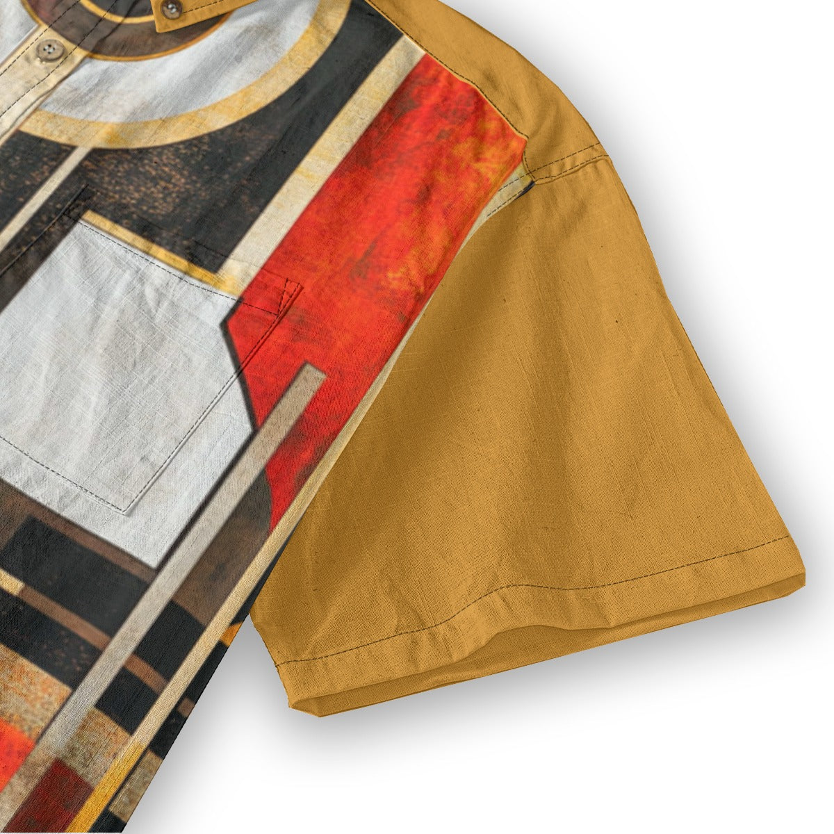 All-Over Print Men's Breathable Cotton Shirt|125GSM