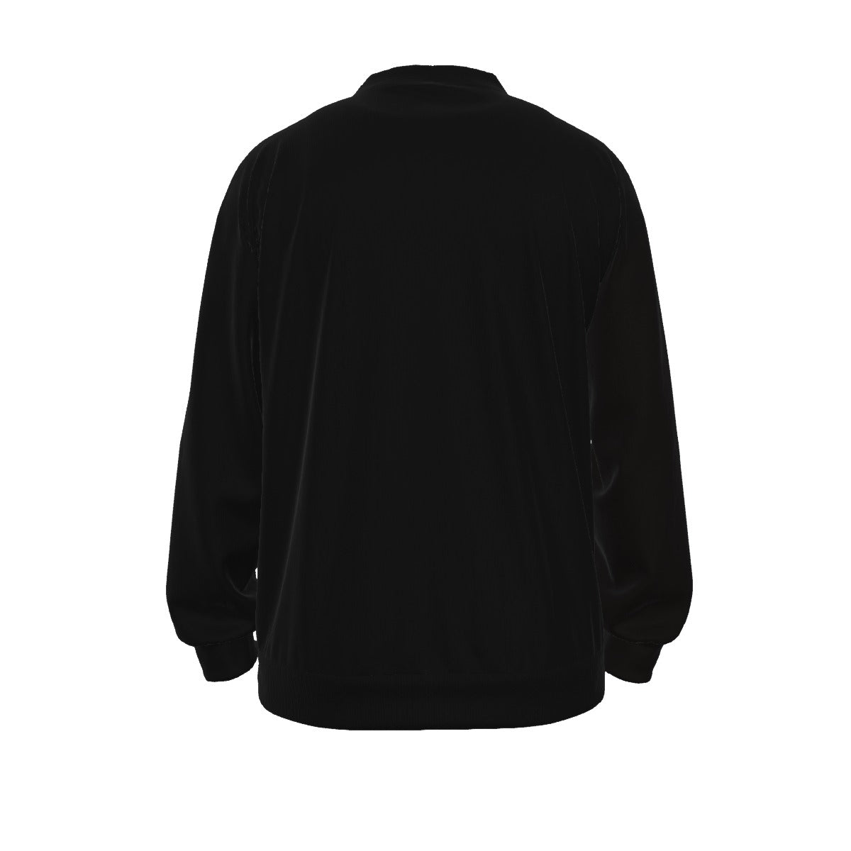 All-Over Print Unisex V-neck Knitted Fleece Cardigan With Button Closure
