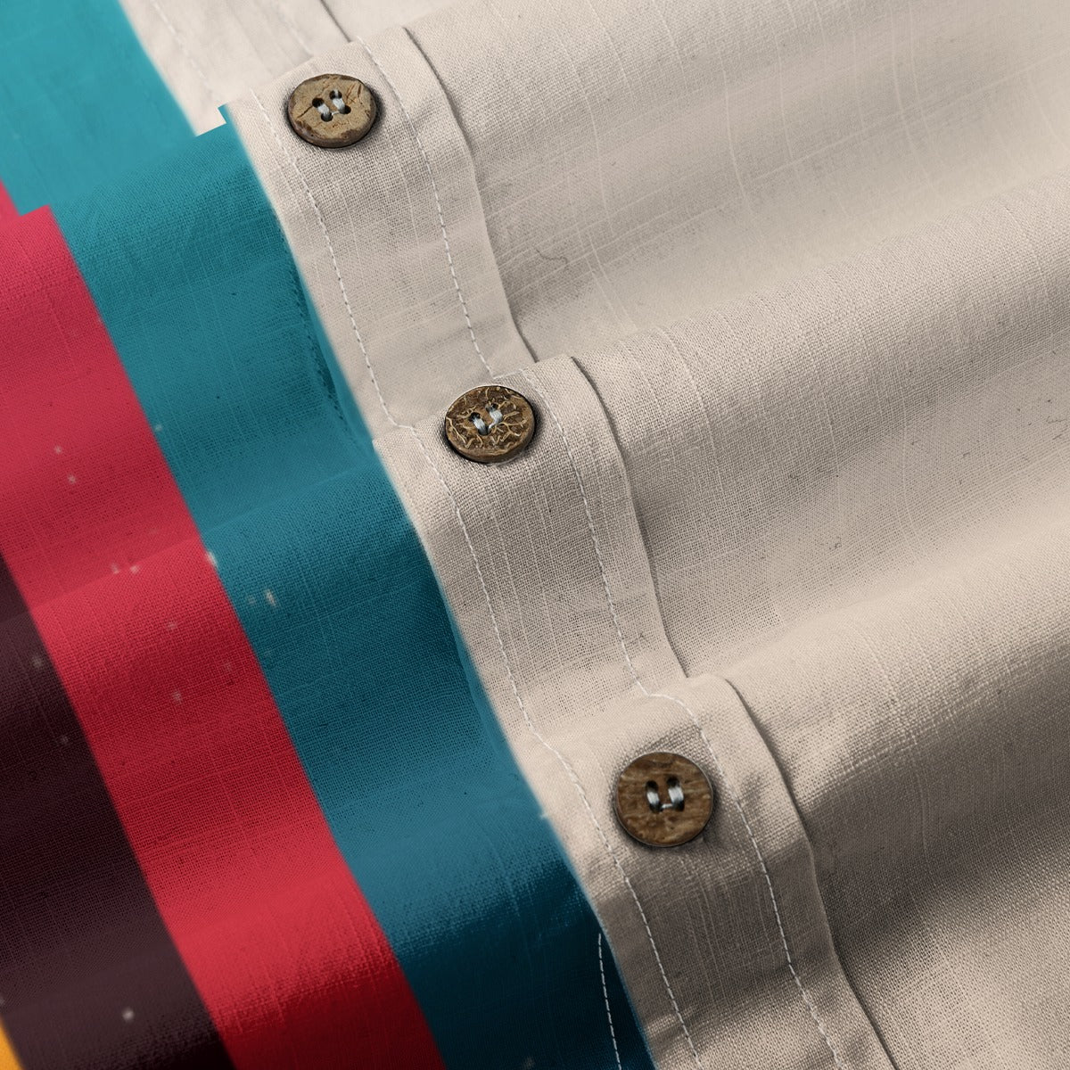 All-Over Print Men's Breathable Cotton Shirt|125GSM