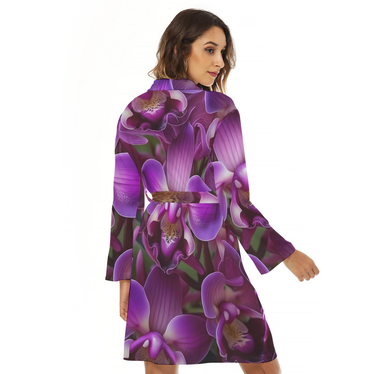 Women's Custom All-Over Print Lightweight Bath Robe