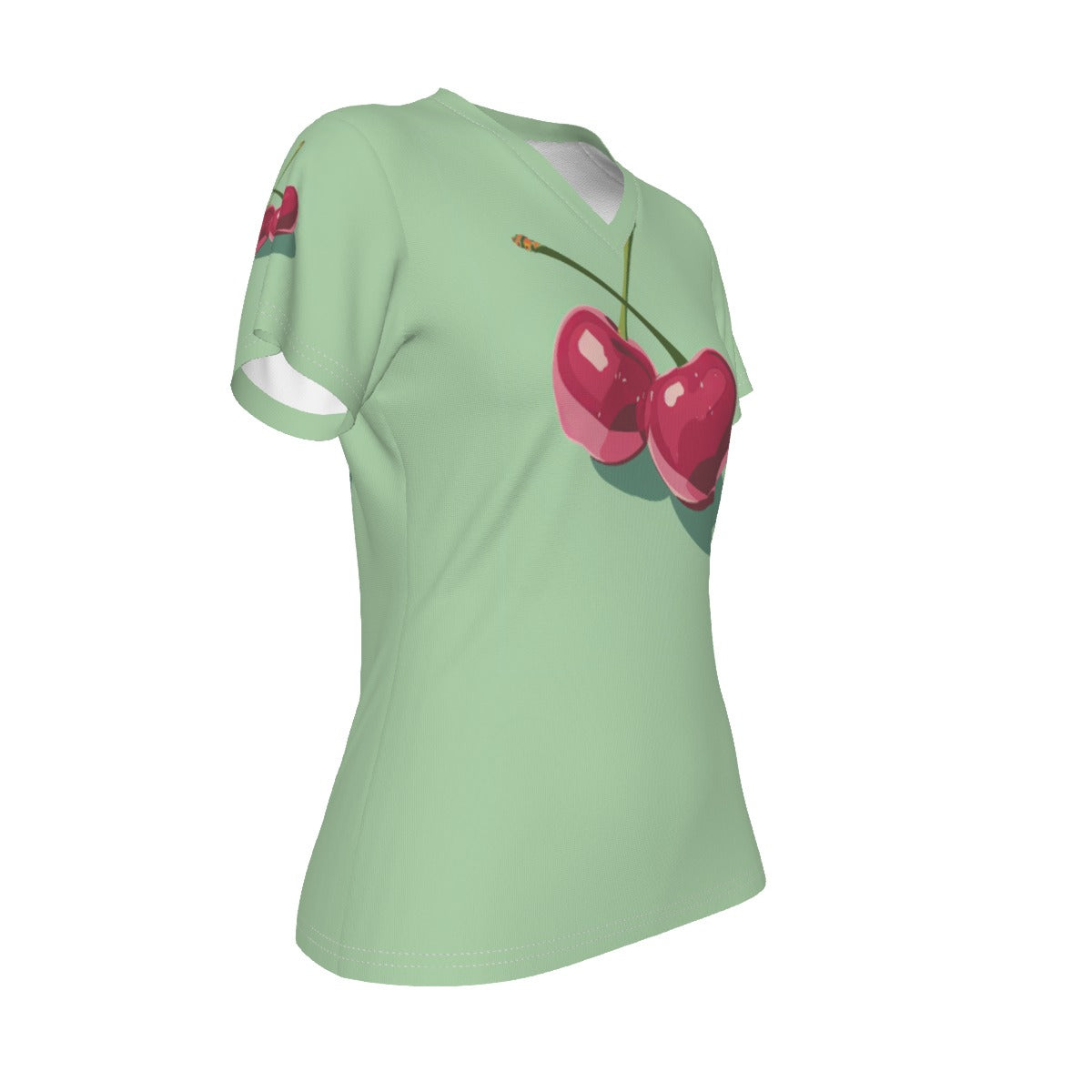 All-Over Print V-neck Women's T-shirt