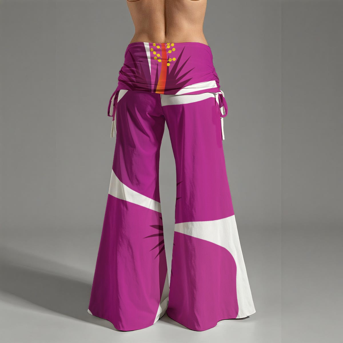 All-Over Print Women's High Waist Wide Leg Pants