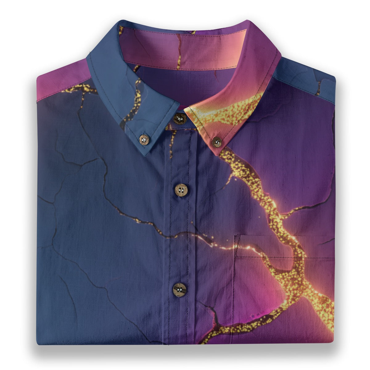 All-Over Print Men's Breathable Cotton Shirt|125GSM