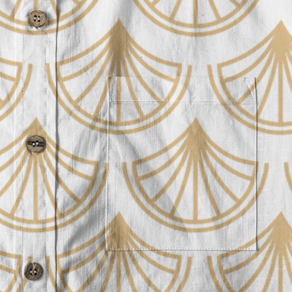 All-Over Print Men's Breathable Cotton Shirt|125GSM