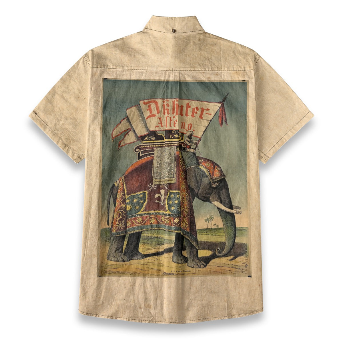 All-Over Print Men's Breathable Cotton Shirt|125GSM