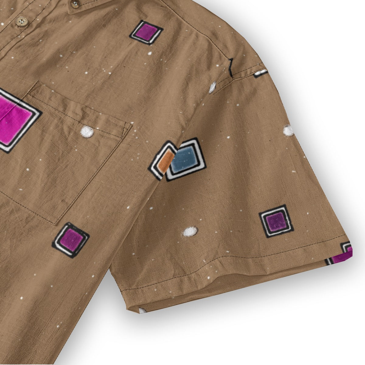 All-Over Print Men's Breathable Cotton Shirt|125GSM