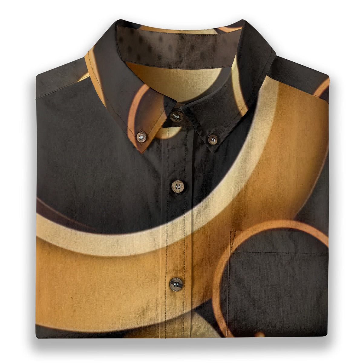 All-Over Print Men's Breathable Cotton Shirt|125GSM