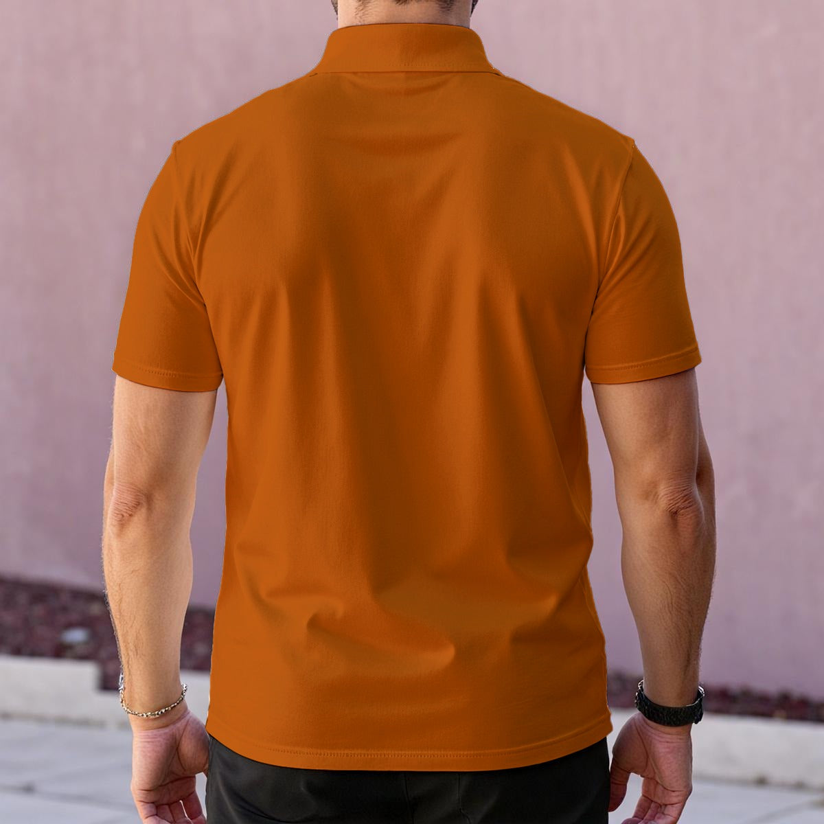 All-Over Print Men's Polo Collar Jersey