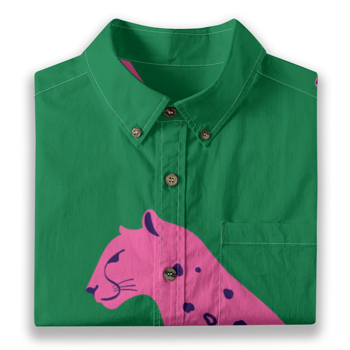 All-Over Print Men's Breathable Cotton Shirt|125GSM