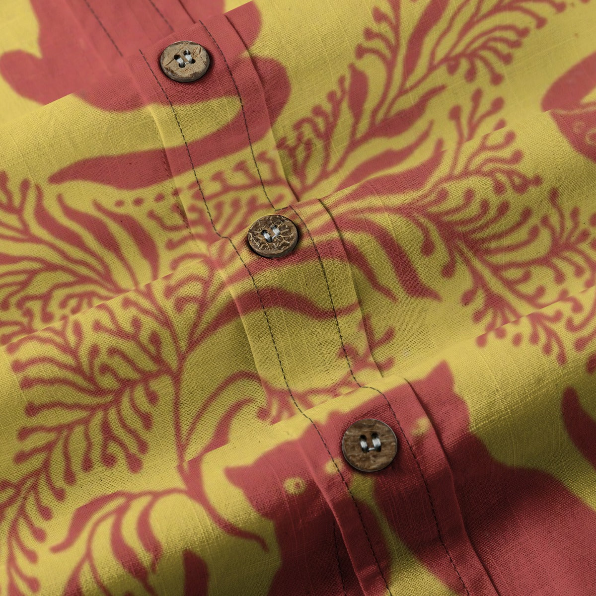 All-Over Print Men's Breathable Cotton Shirt|125GSM