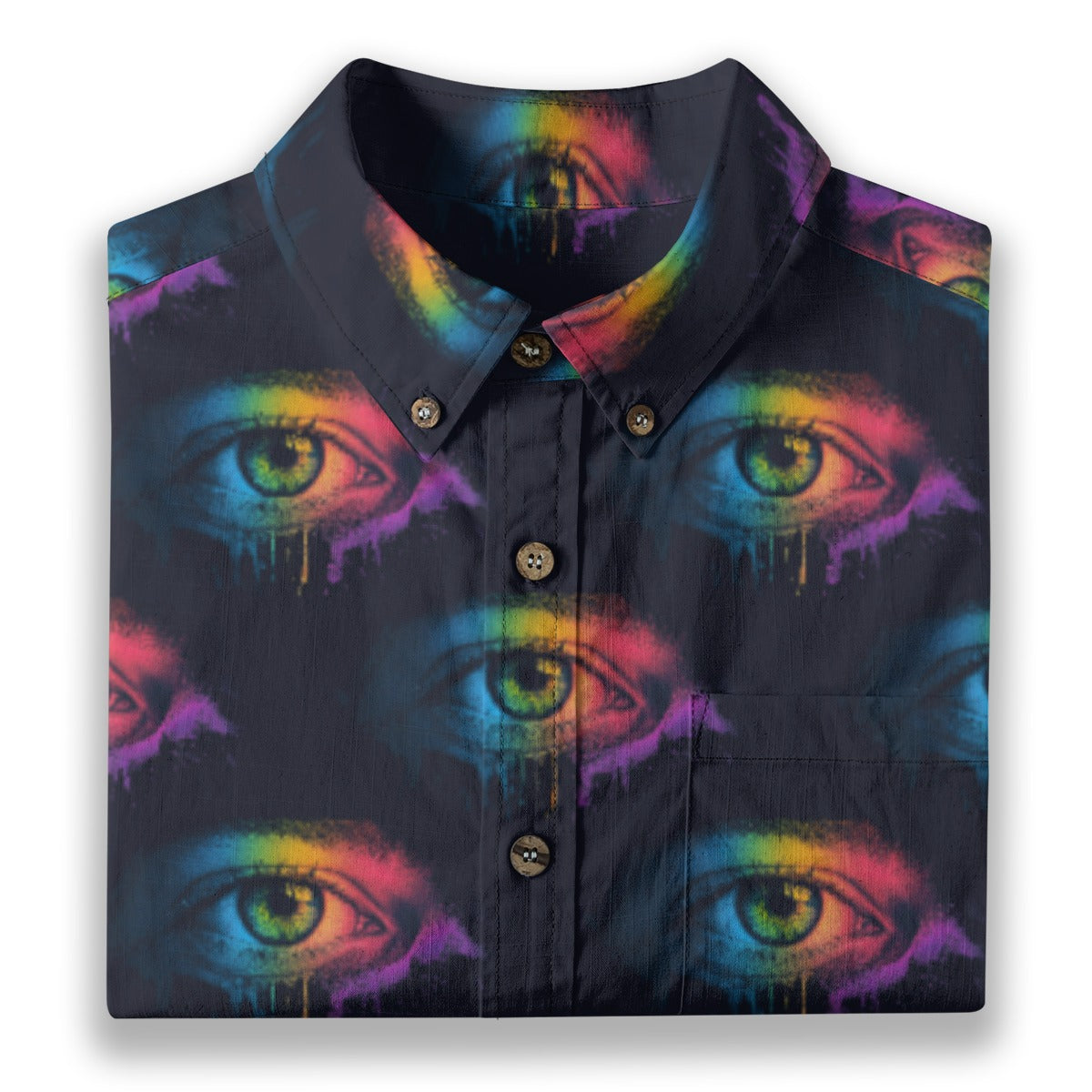 All-Over Print Men's Breathable Cotton Shirt|125GSM
