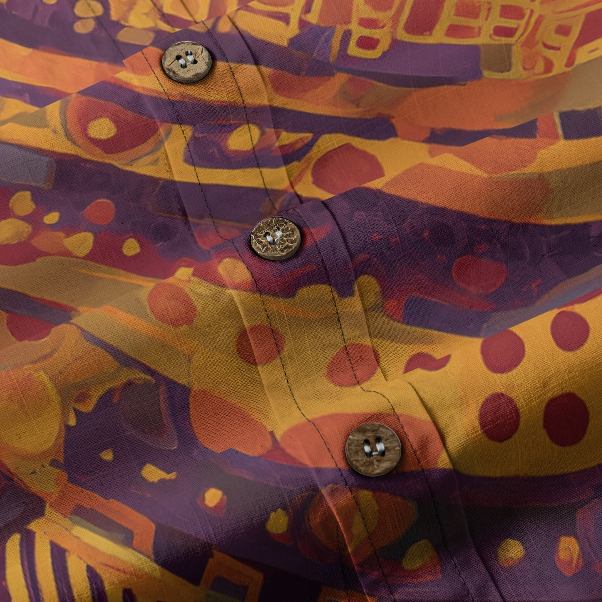 All-Over Print Men's Breathable Cotton Shirt|125GSM