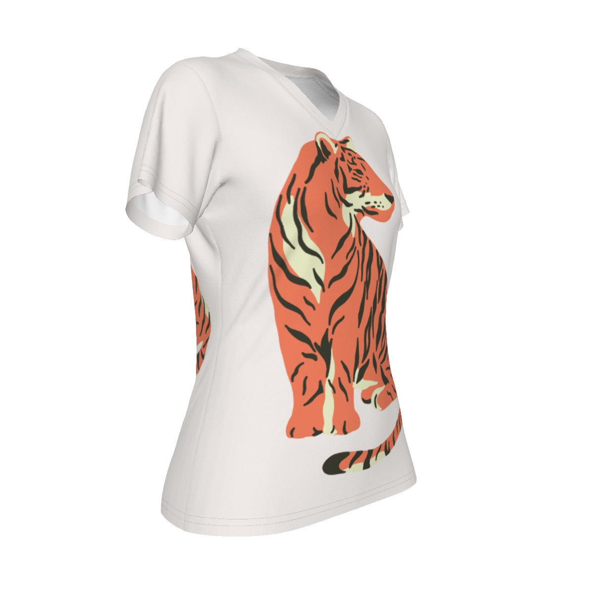 All-Over Print V-neck Women's T-shirt