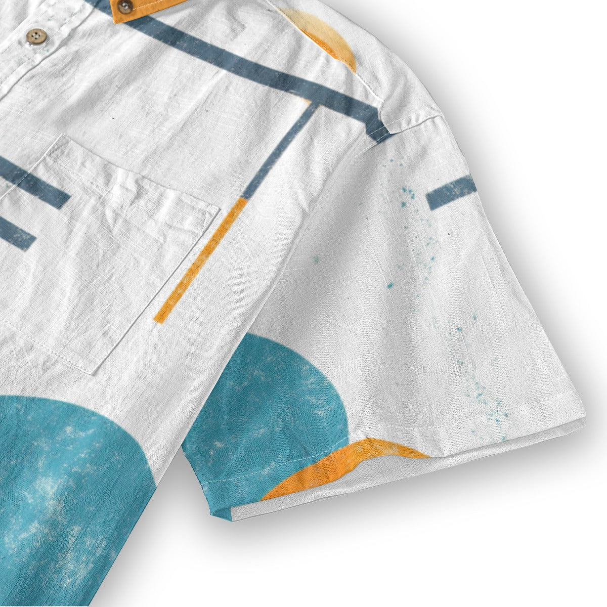 All-Over Print Men's Breathable Cotton Shirt|125GSM