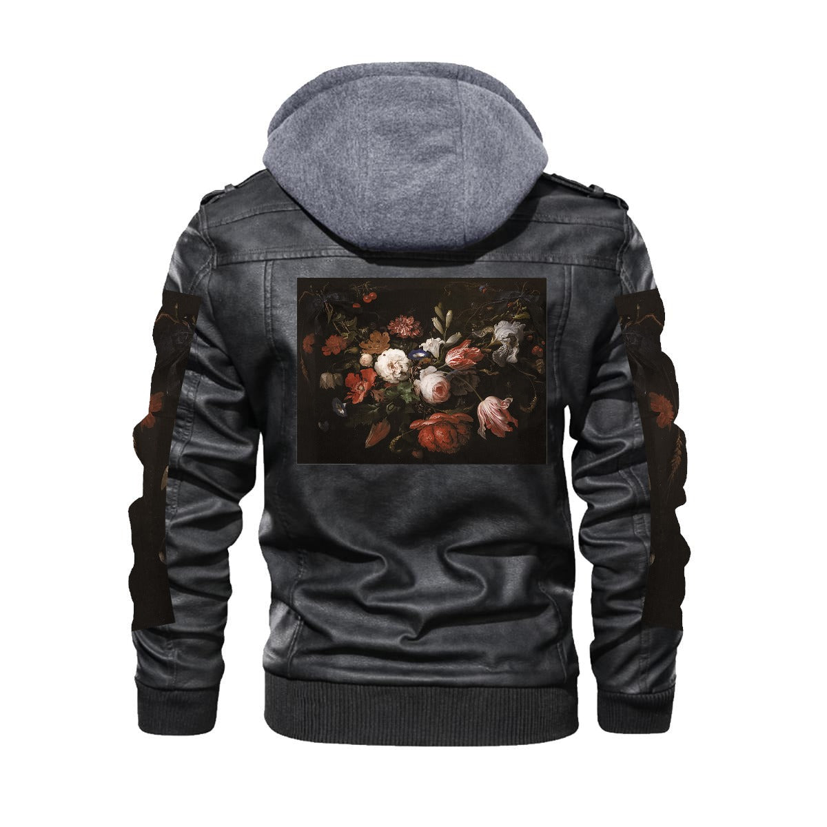 Men's Zip Leather Jacket |DTF