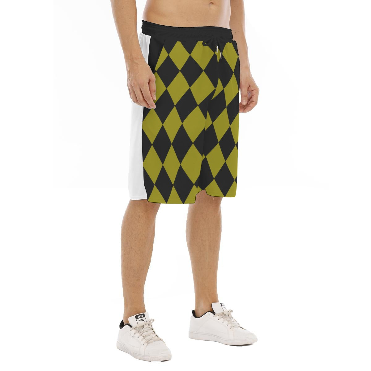 All-Over Print Men's Tether Loose Shorts With Pocket