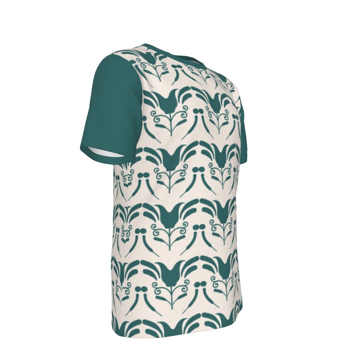 Vintage Ornamental Teal Men's O-Neck Tee