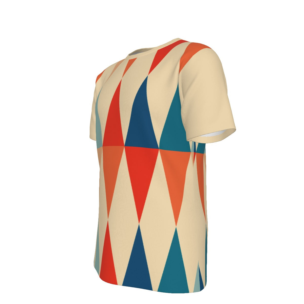 All-Over Print Men's 100% Cotton O-Neck T-Shirt