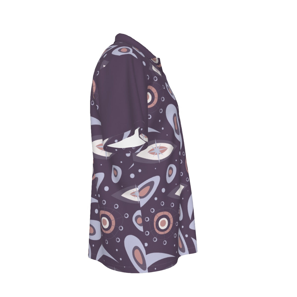 All-Over Print Men's Hawaiian Shirt With Button Closure |115GSM Cotton poplin