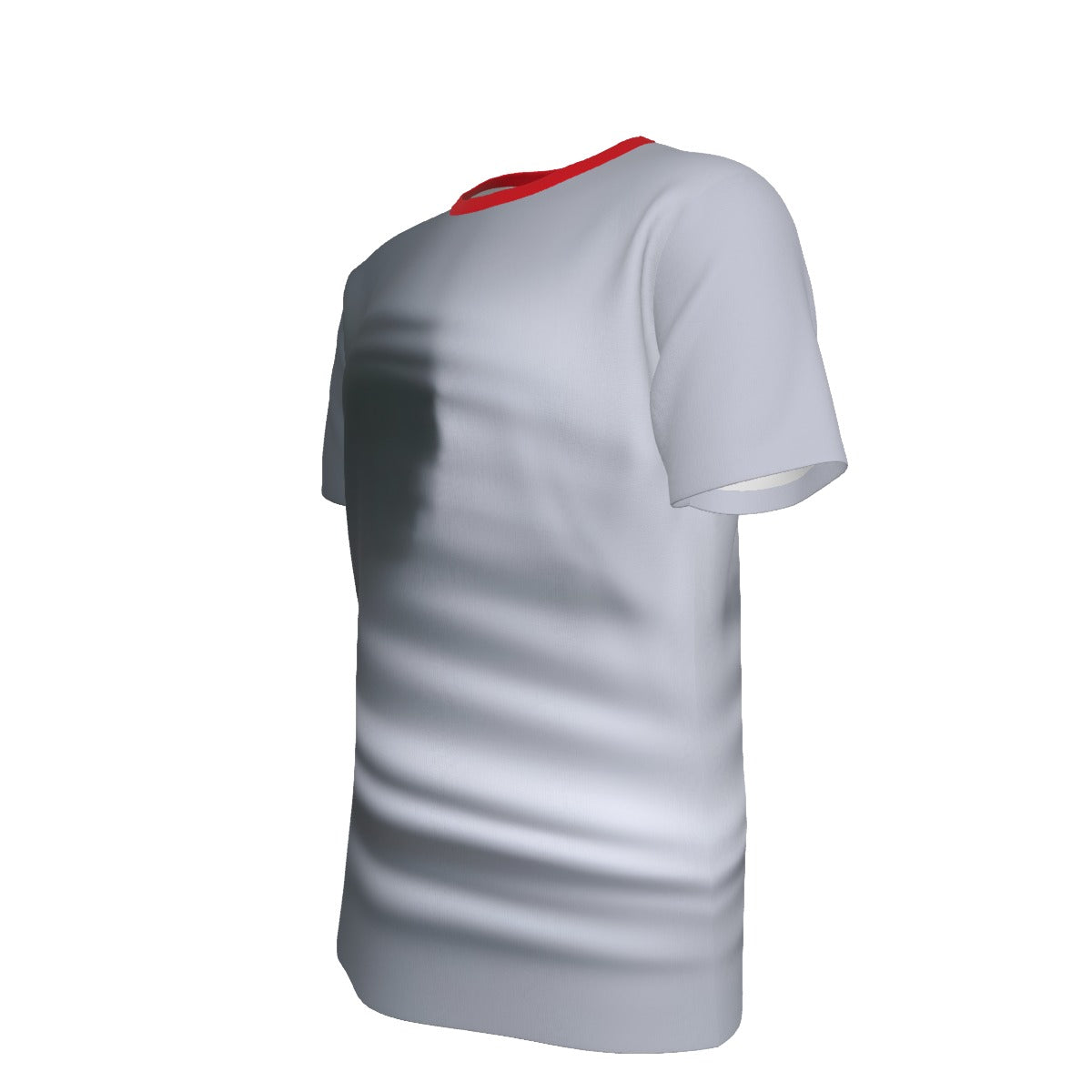 All-Over Print Men's O-Neck T-Shirt | 190GSM Cotton-red neck shadow behind the shirt