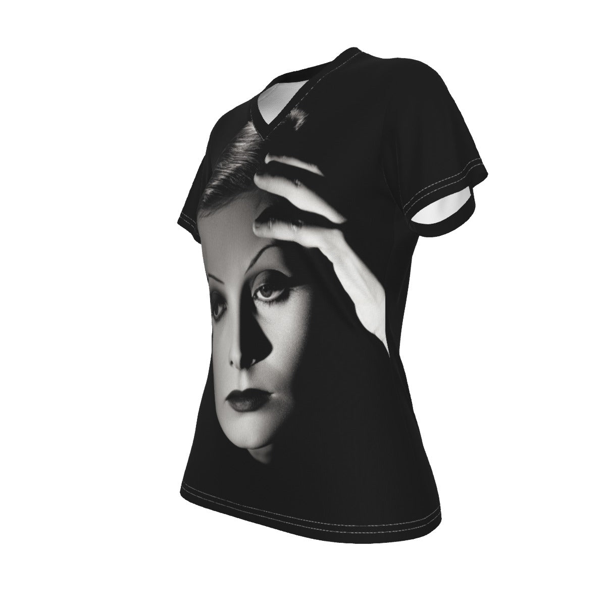 All-Over Print V-neck Women's T-shirt
