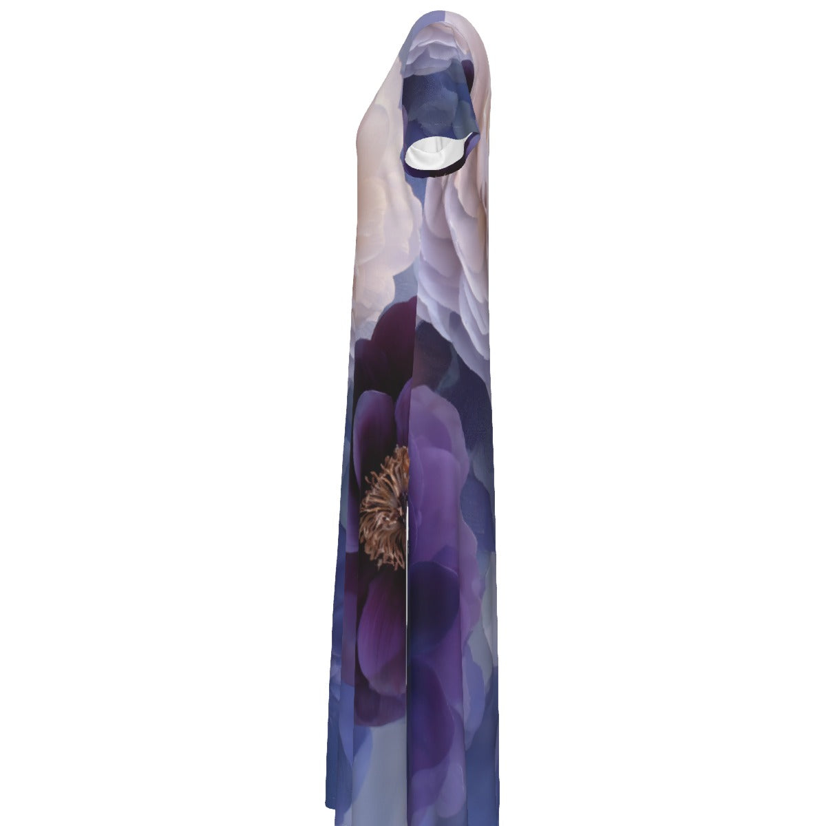 All-Over Print Women's V-neck Dress With Side Slit