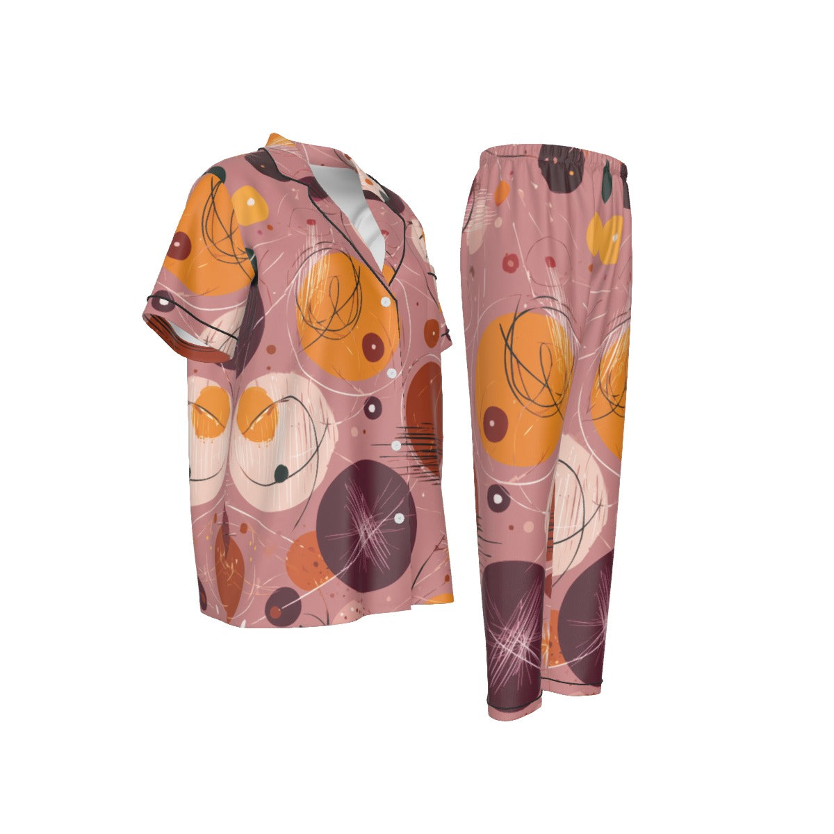 All-over print Women'S Trousers Pajamas Set