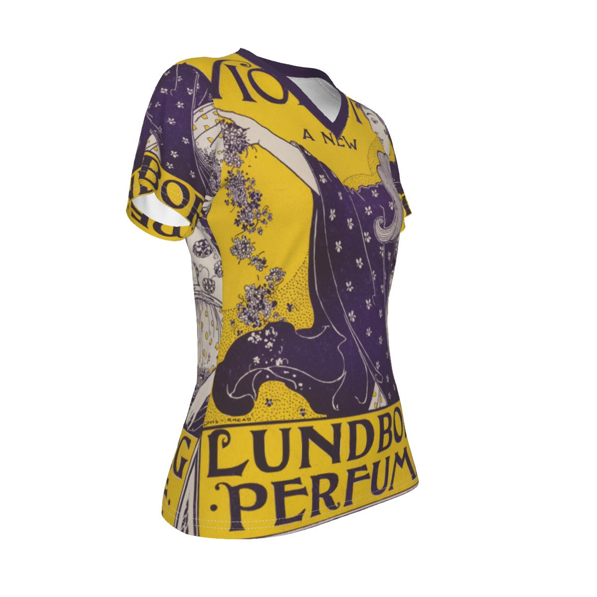 All-Over Print V-neck Women's T-shirt
