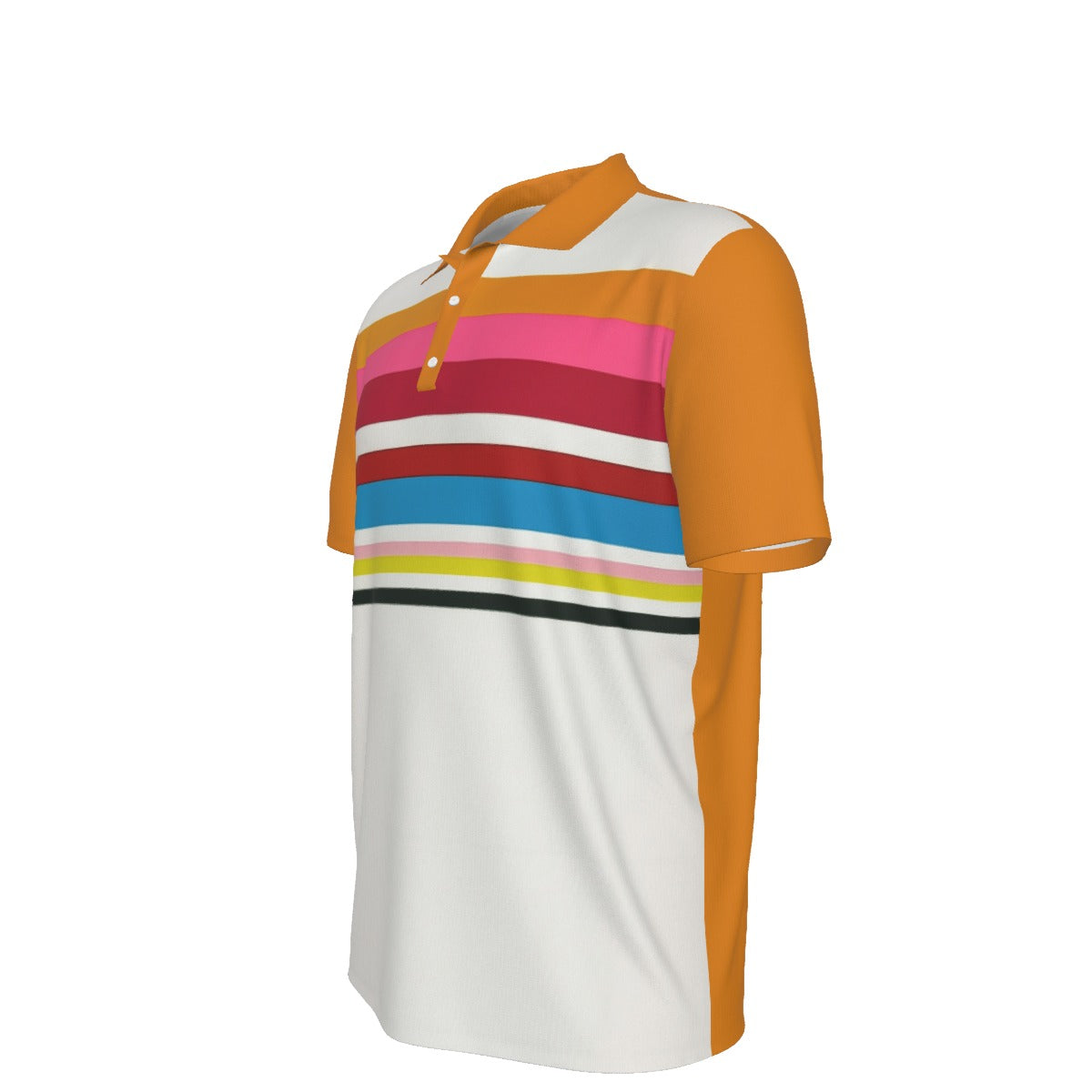 All-Over Print Men's Polo Collar Jersey