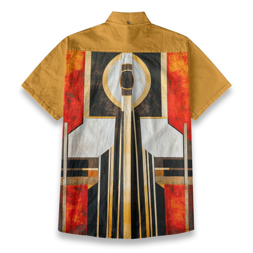 All-Over Print Men's Breathable Cotton Shirt|125GSM