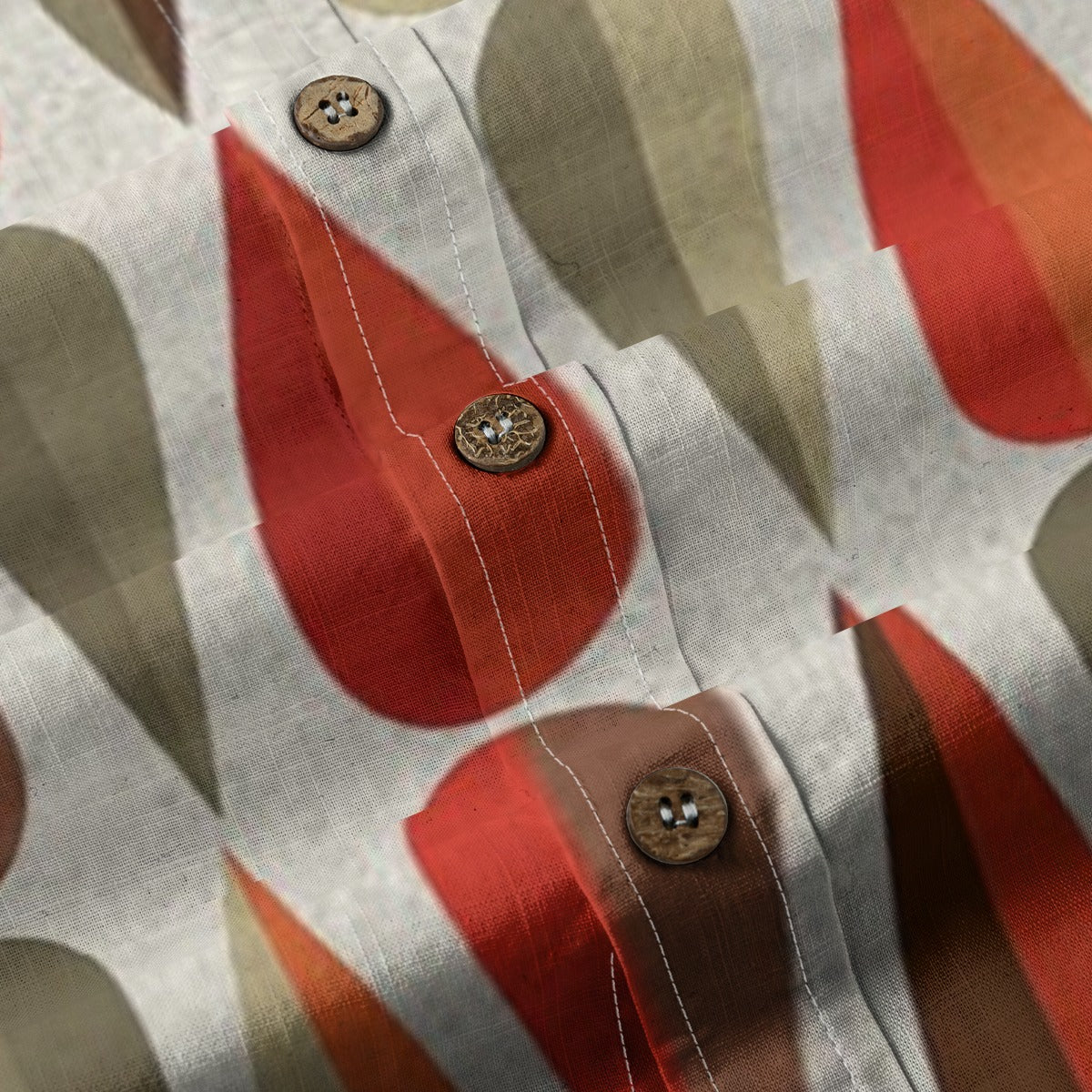 All-Over Print Men's Breathable Cotton Shirt|125GSM