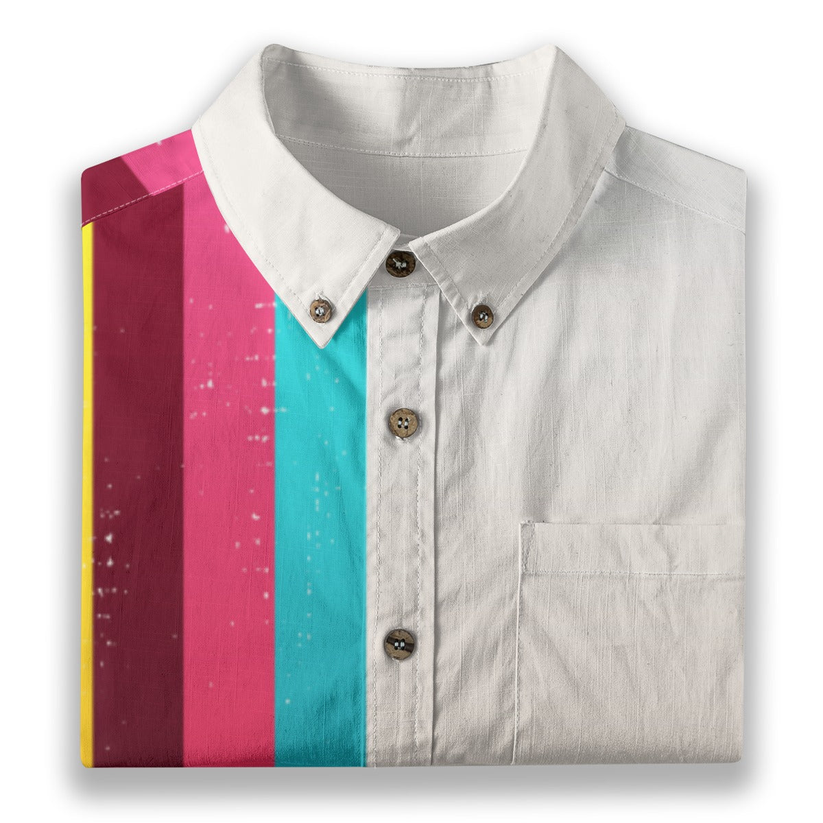 All-Over Print Men's Breathable Cotton Shirt|125GSM