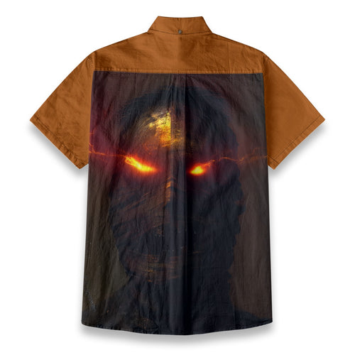 All-Over Print Men's Breathable Cotton Shirt|125GSM