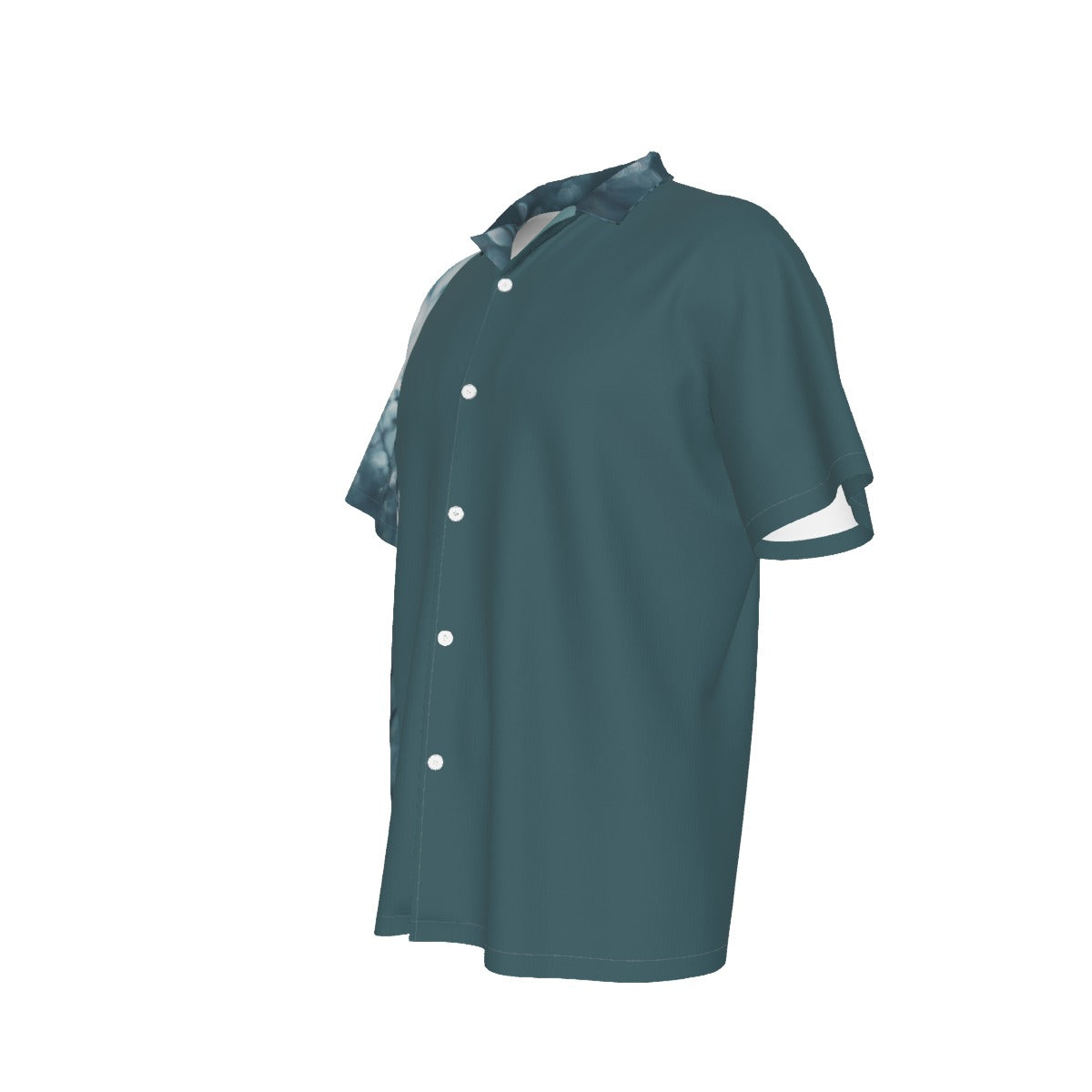 All-Over Print Men's Hawaiian Shirt With Button Closure |115GSM