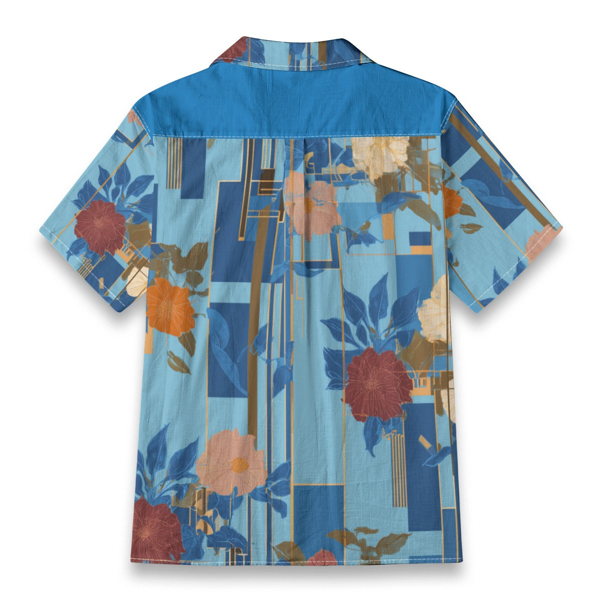 All-Over Print Men's Casual Hawaiian Short Sleeve Shirt | 125GSM Cotton