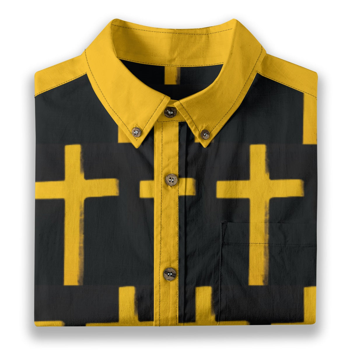 All-Over Print Men's Breathable Cotton Shirt|125GSM