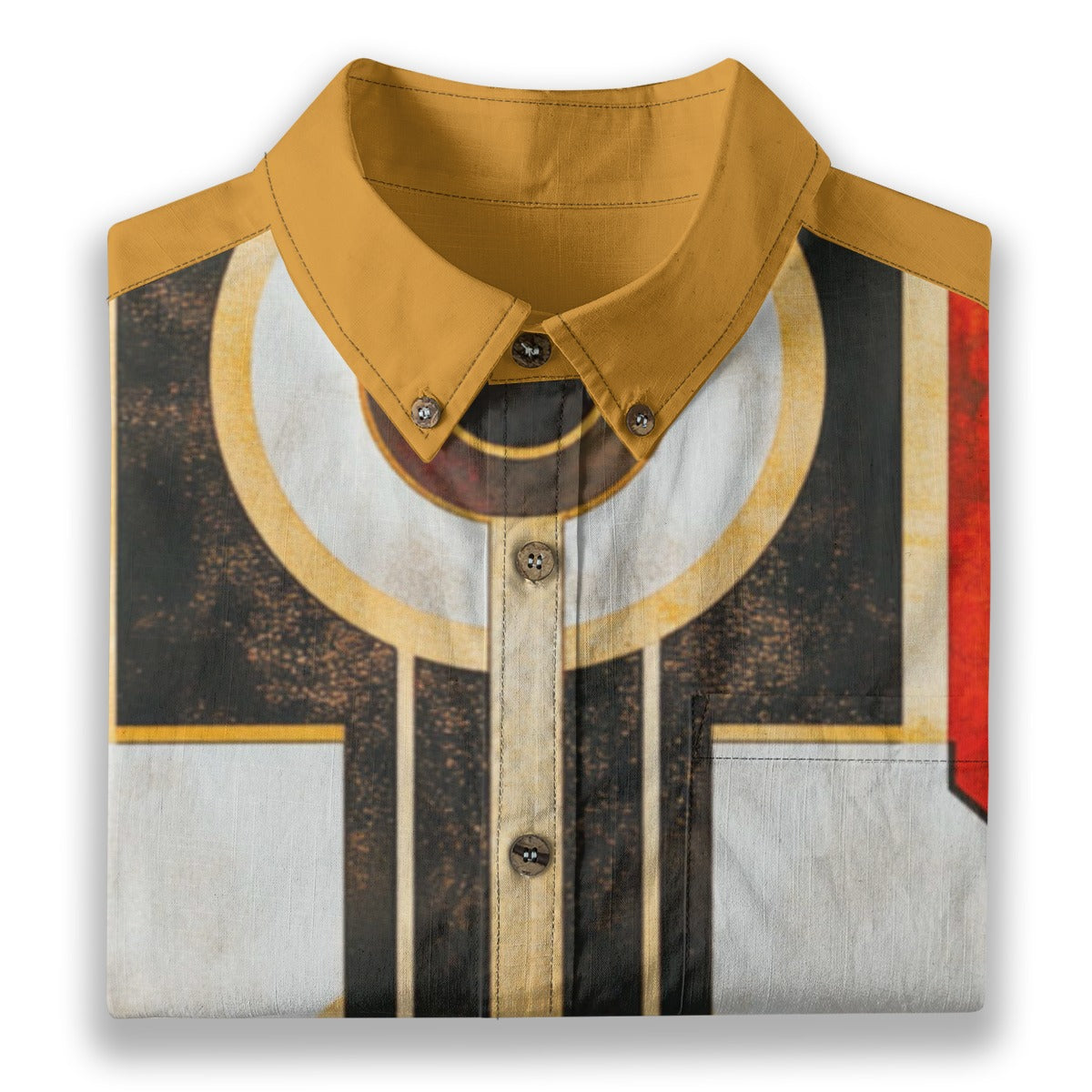 All-Over Print Men's Breathable Cotton Shirt|125GSM