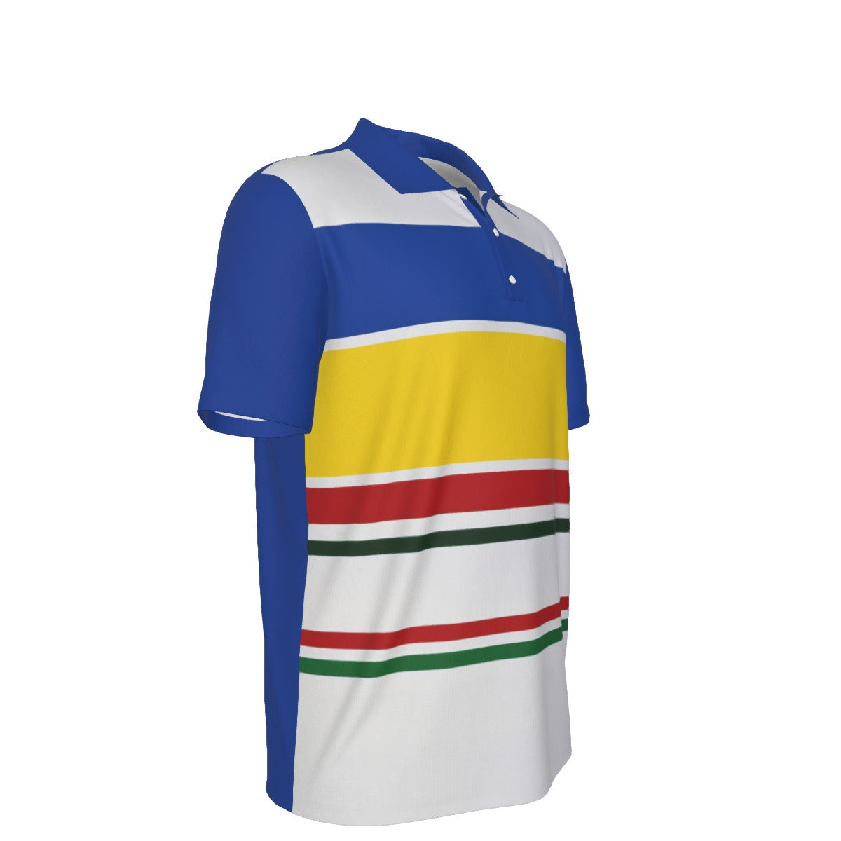 All-Over Print Men's Polo Collar Jersey