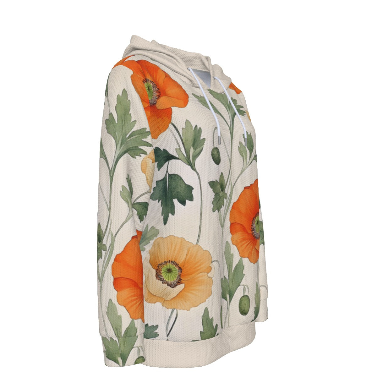 All-Over Print Women's Pullover Hoodie With Drawstring-flowers