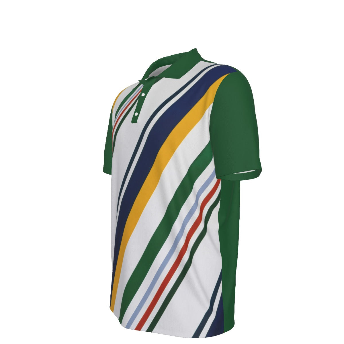 All-Over Print Men's Polo Collar Jersey