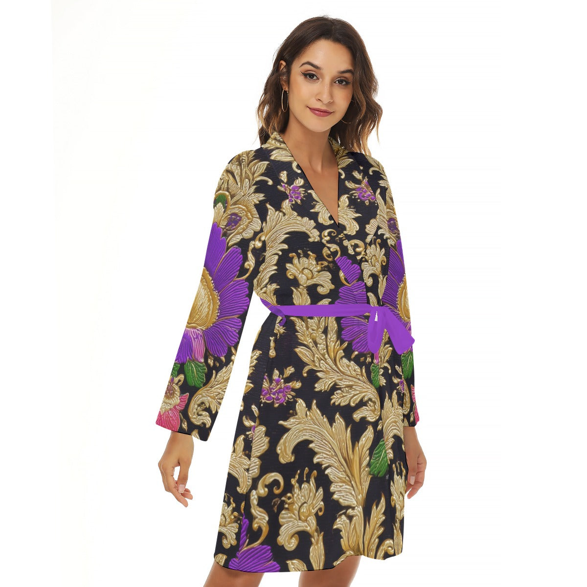 All-Over Print Women's Small Robe