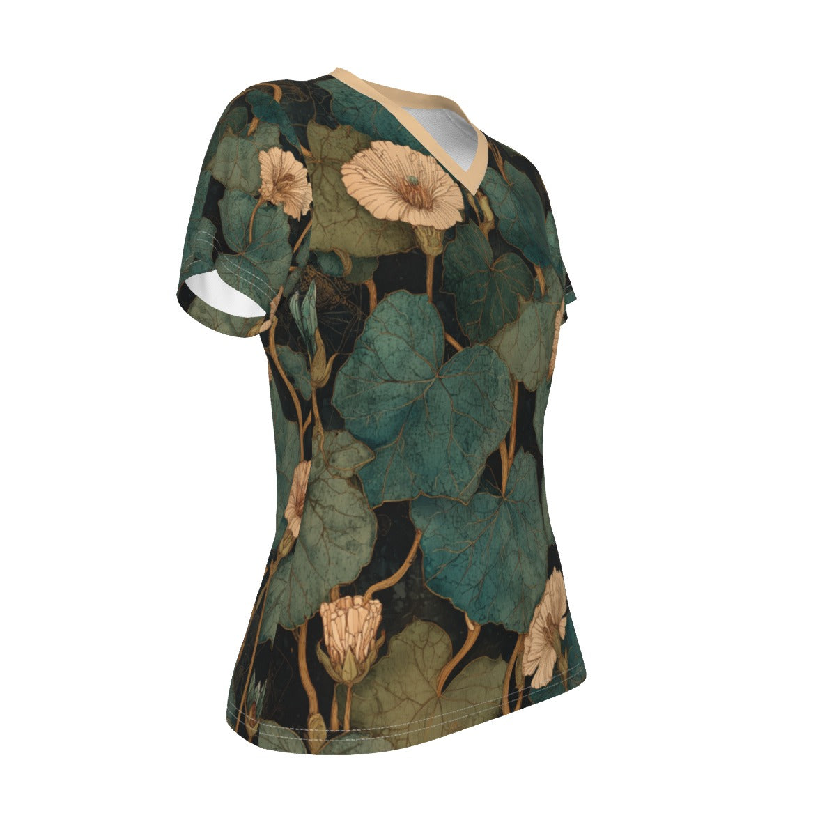 All-Over Print V-neck Women's T-shirt